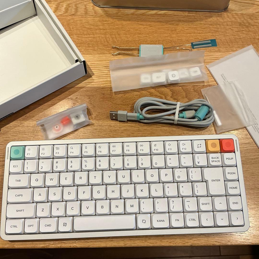 Nuphy Air75 V3 白 JIS 日本語配列 Blush nano軸