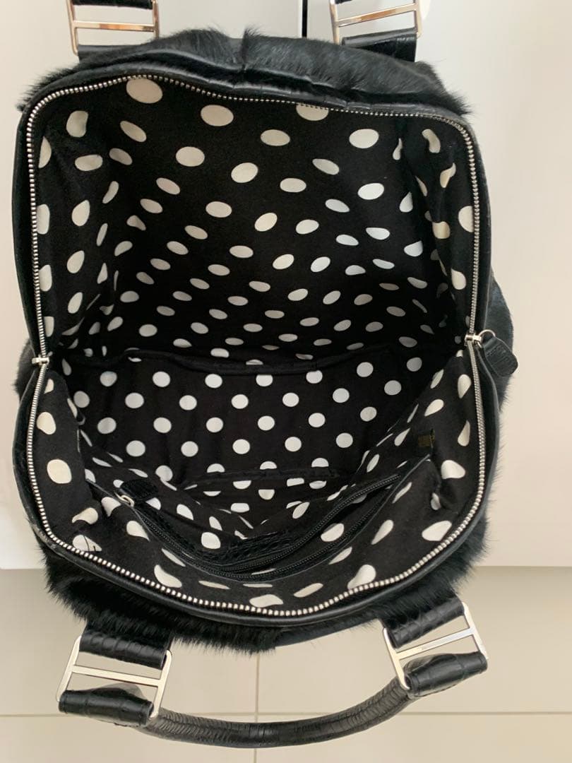 とっても可愛いmuta 8バック　ハラコ　本革　クロコ型押し