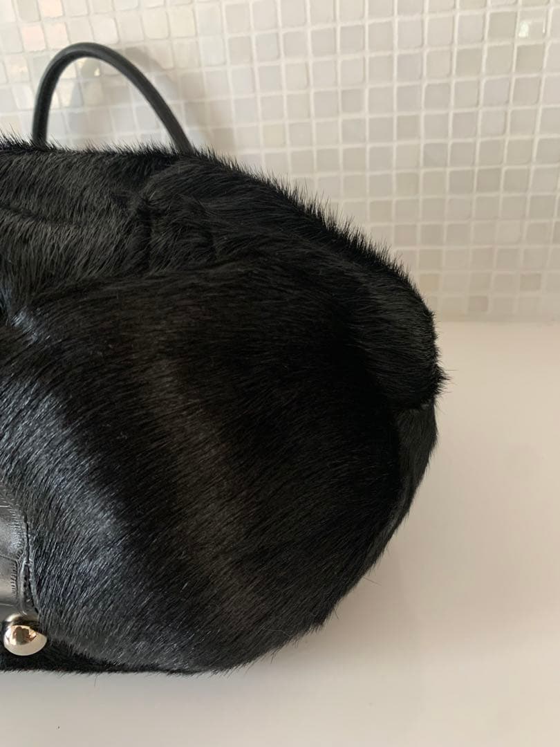 とっても可愛いmuta 8バック　ハラコ　本革　クロコ型押し