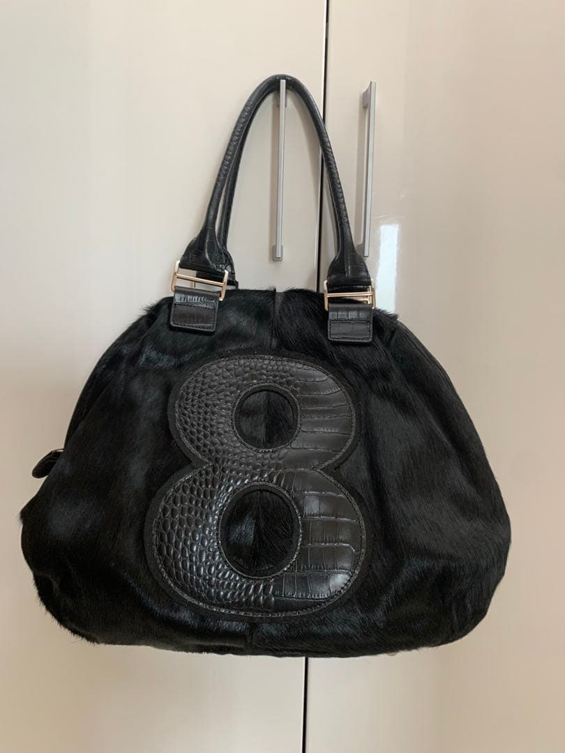 とっても可愛いmuta 8バック　ハラコ　本革　クロコ型押し