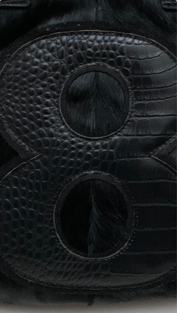 とっても可愛いmuta 8バック　ハラコ　本革　クロコ型押し