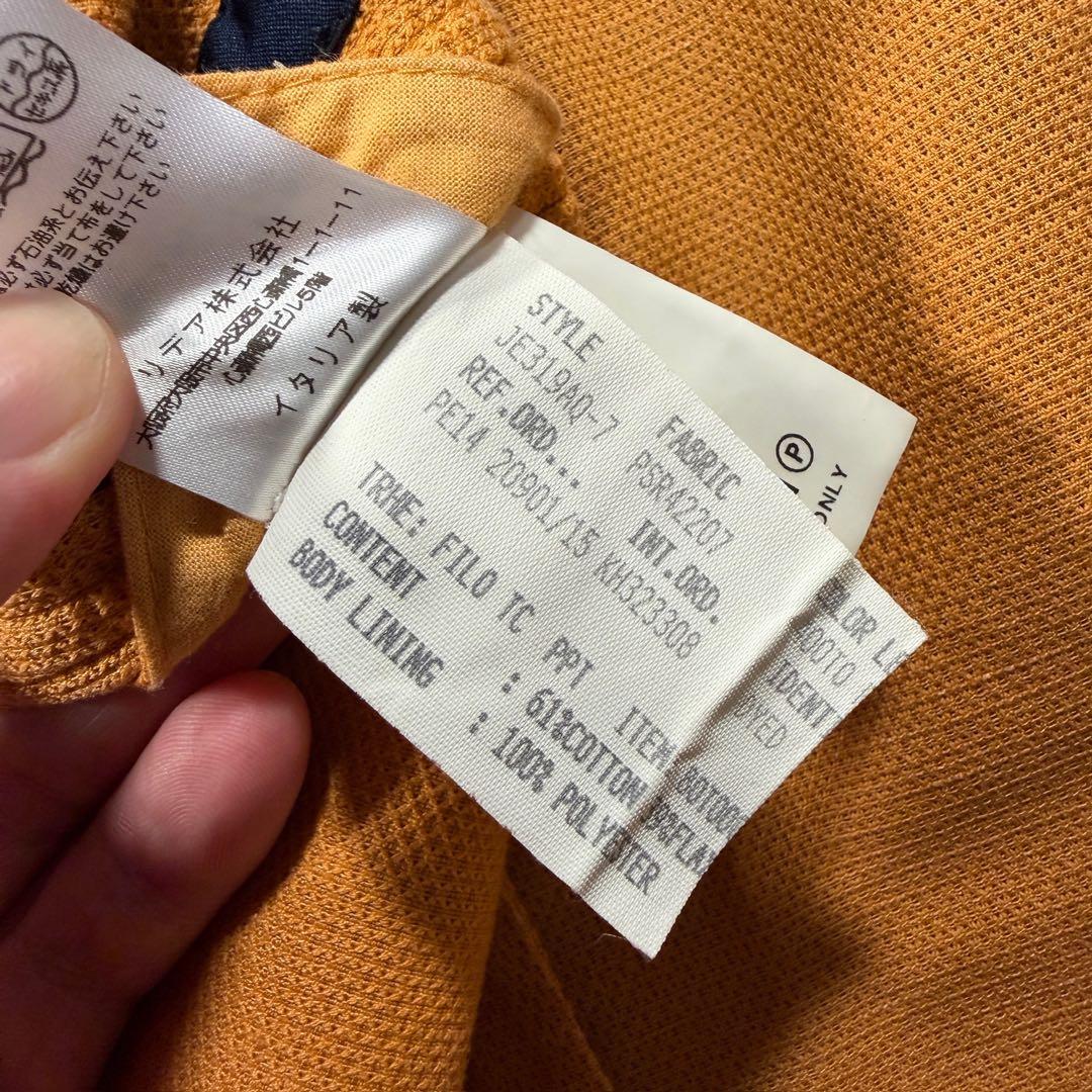 ラルディーニ　テーラードジャケット コットンリネン　イエロー　42