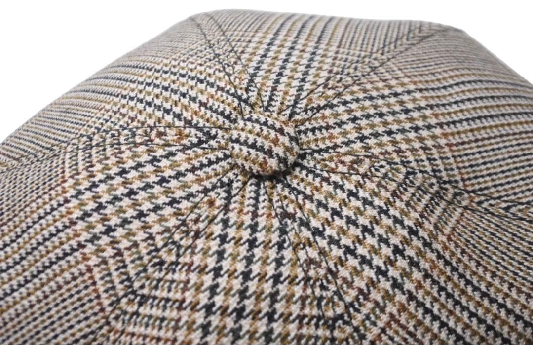 【新品未使用】miumiu チェック柄 ベレー帽