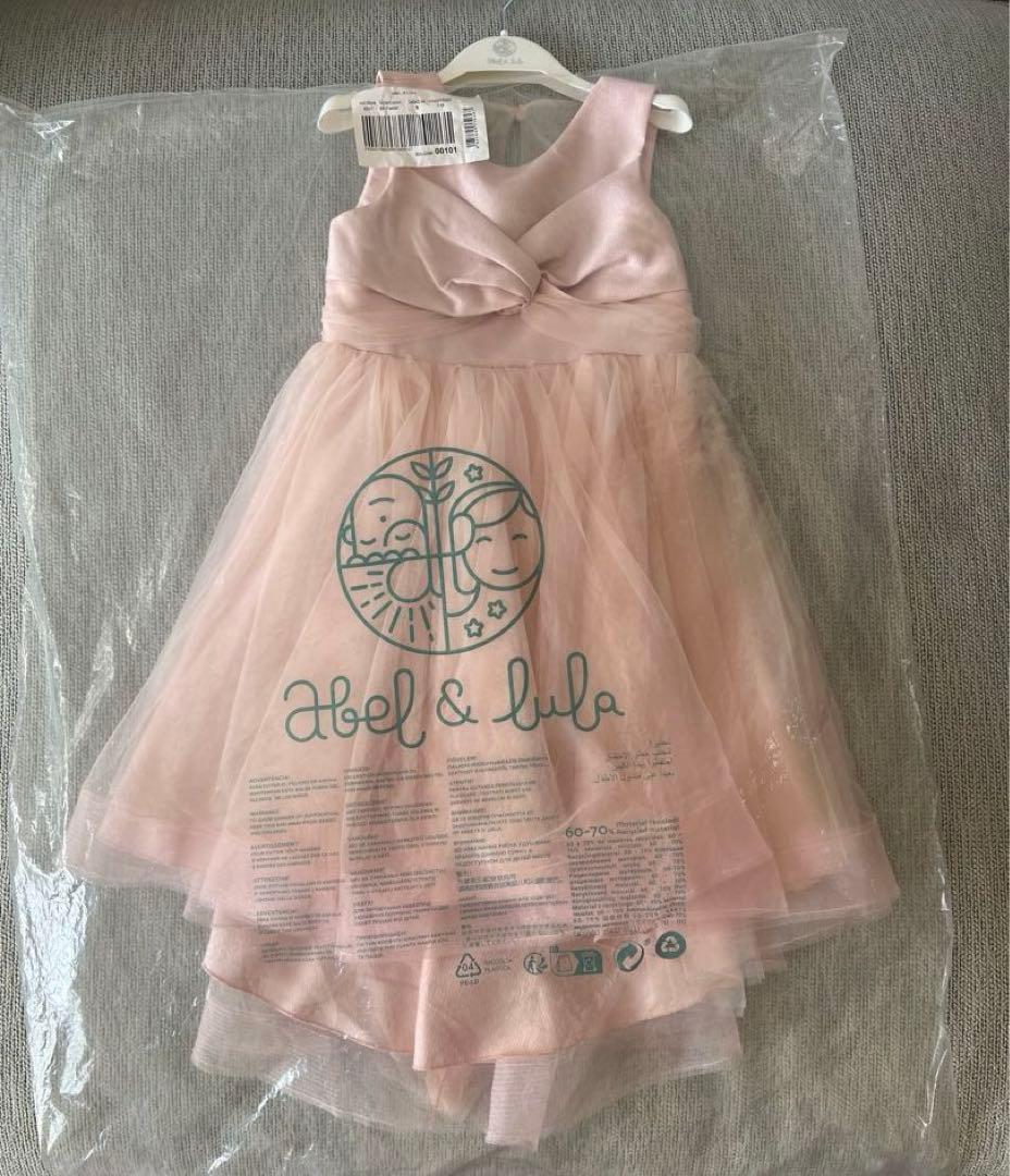【ABEL & LULA】　アベル＆ルラ　ベビーピンク　ドレス　シフォン