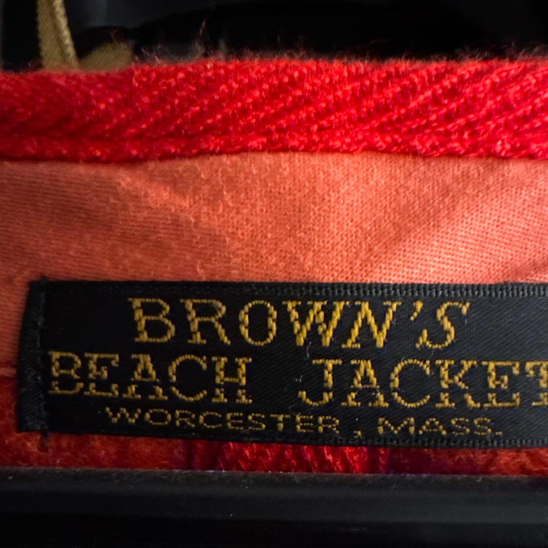 新品　YAMANE BROWN'S BEACH JACKET 赤ベスト