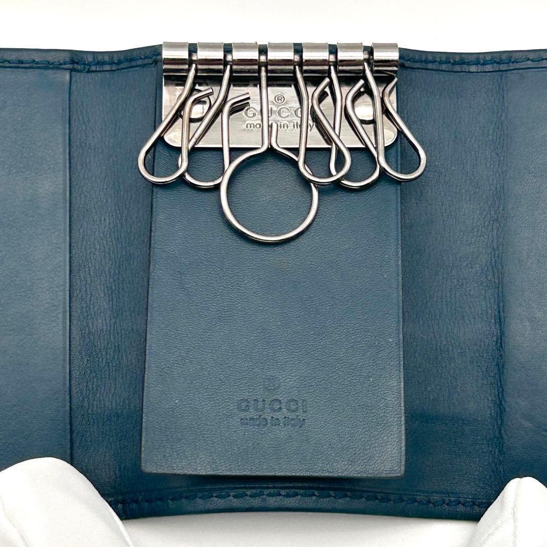 超美品✨ GUCCI グッチ シマ キーケース 6連 【激レアカラー】