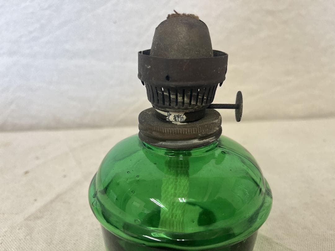 レトロ【オイルランプ】 北一硝子？ヴィンテージランプ