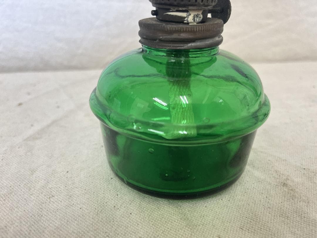 レトロ【オイルランプ】 北一硝子？ヴィンテージランプ