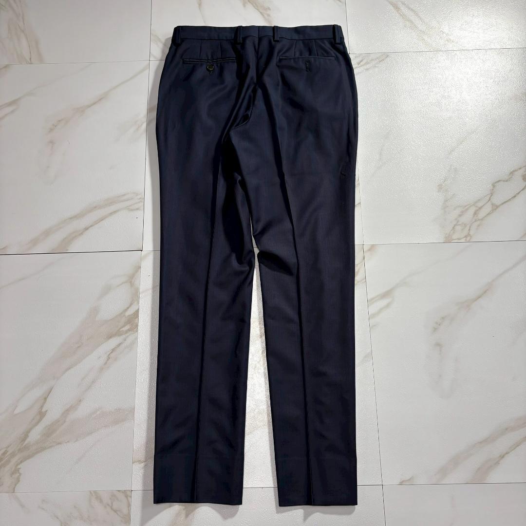 【美品】ポールスミス 裏地地図柄 スーツ 背抜き ストライプ チェルッティ