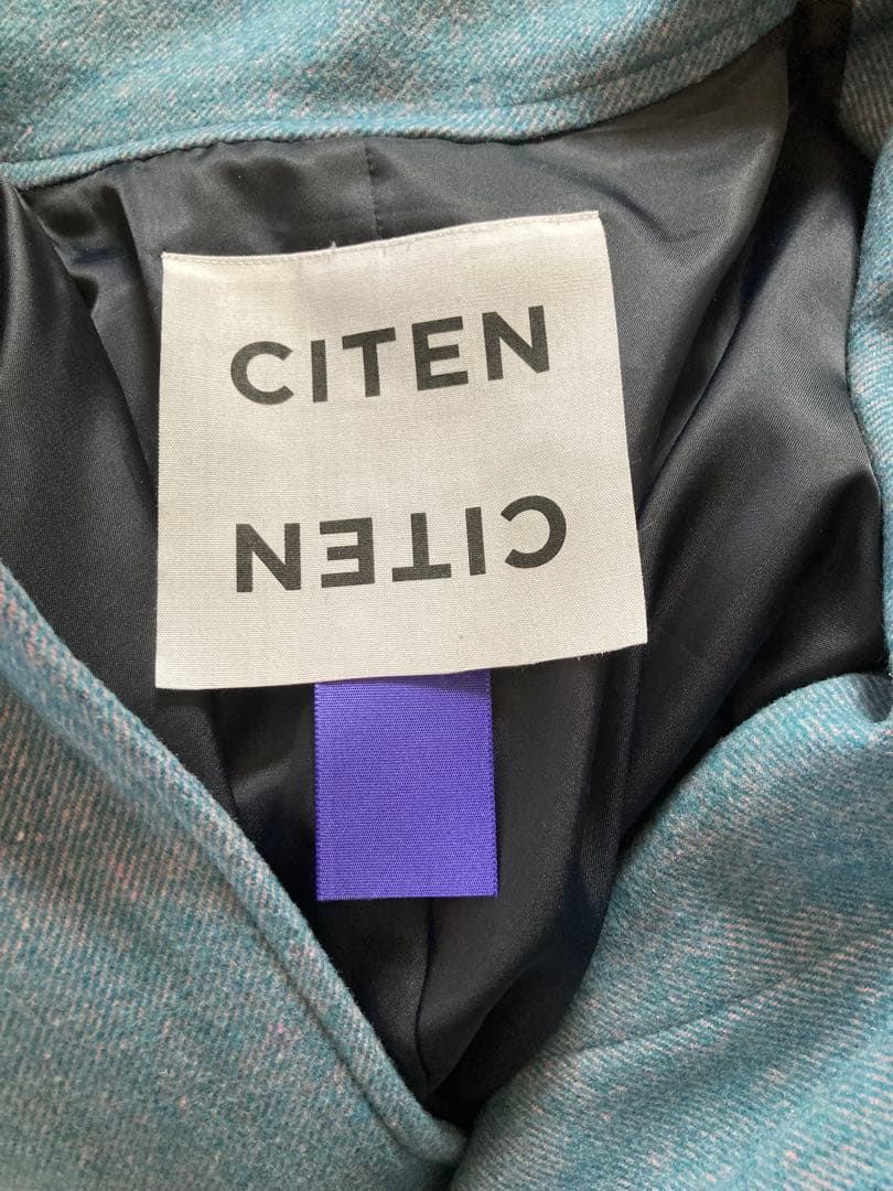 サイレント　川口春奈着用　スタンドカラーポンチョコート