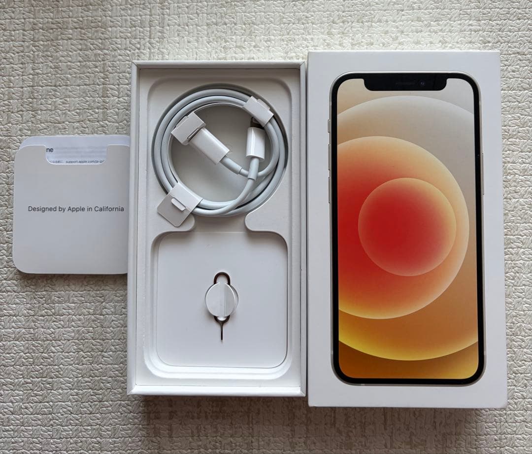 【ジャンク品】iPhone 12mini 128GB ホワイト 本体箱付き
