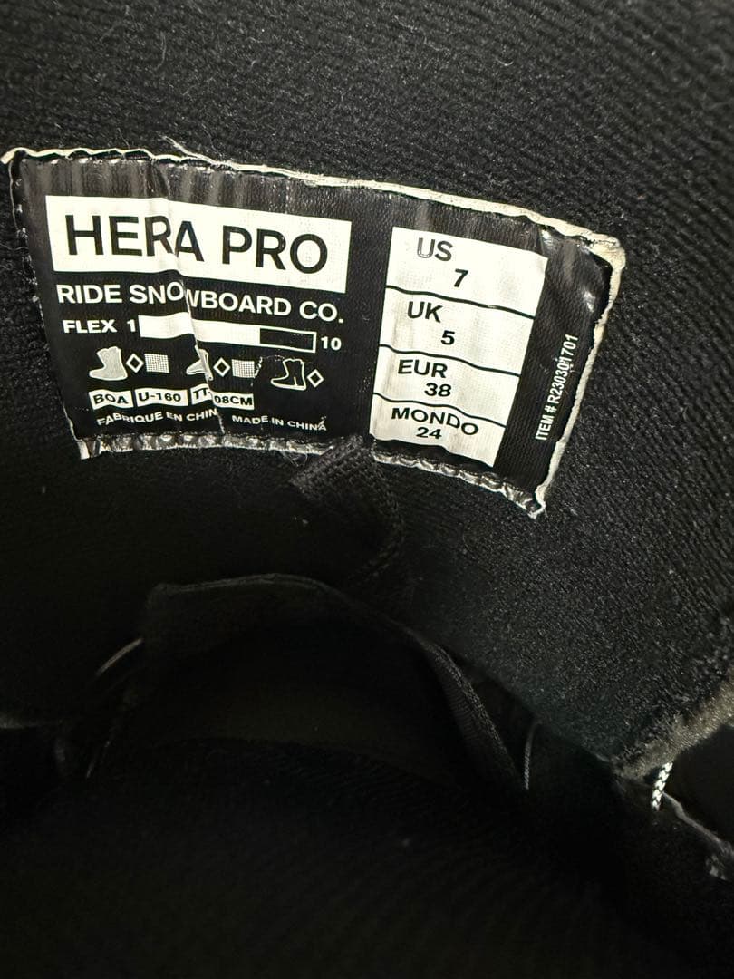 RIDE HERA PRO WIDE スノーボード ブーツ 24㎝