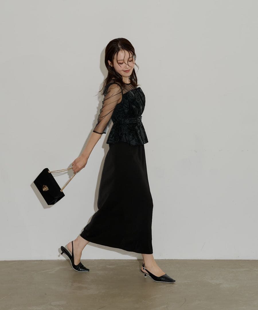 ★新品タグ付き★ LE’RURE Flourish pencilドレス