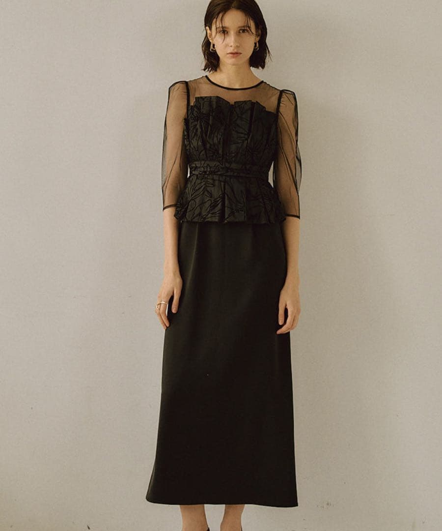 ★新品タグ付き★ LE’RURE Flourish pencilドレス