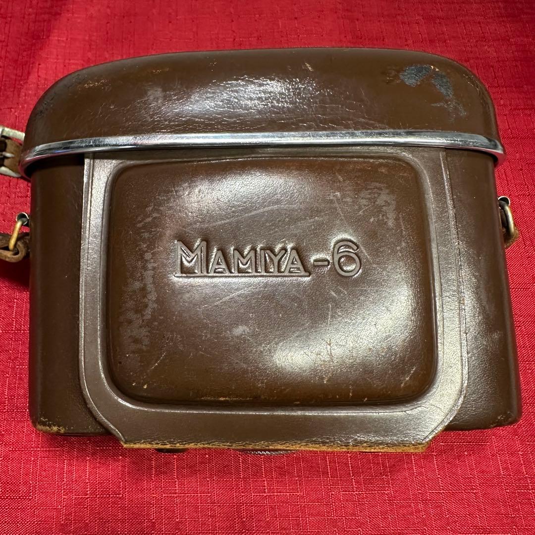 希少品 牛革ケース付 MAMIYA 6 マミヤ 6 スプリングカメラ 蛇腹カメラ