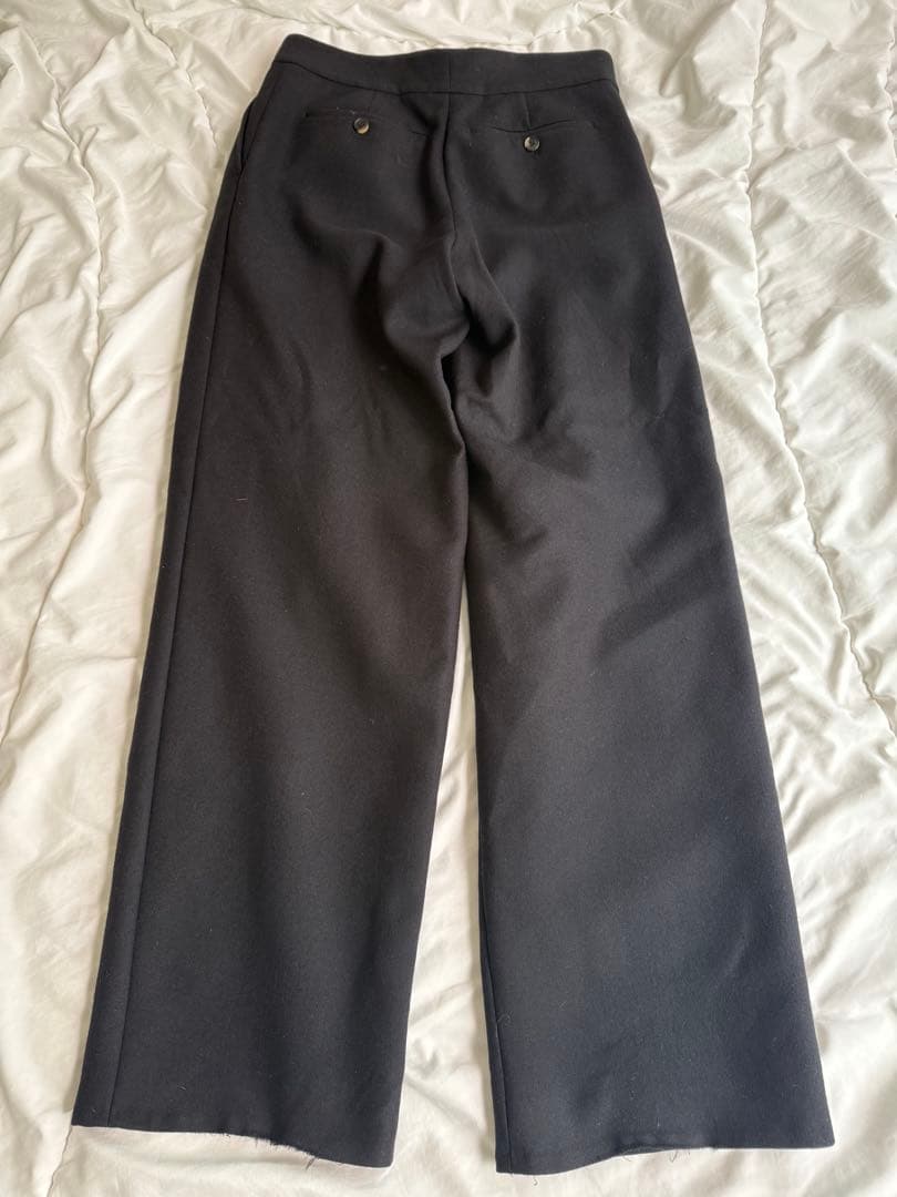 ヌ*ン様 DRIES VAN NOTEN 2tuck Wool Wide Pan