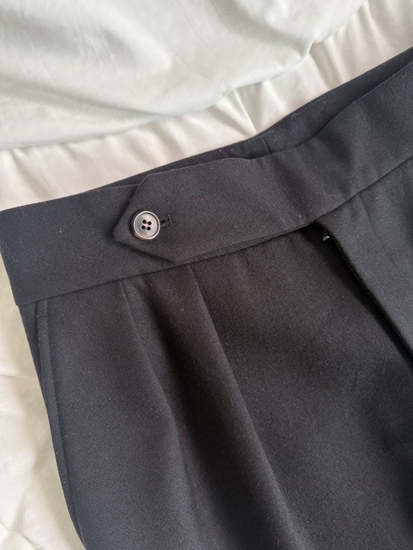 ヌ*ン様 DRIES VAN NOTEN 2tuck Wool Wide Pan