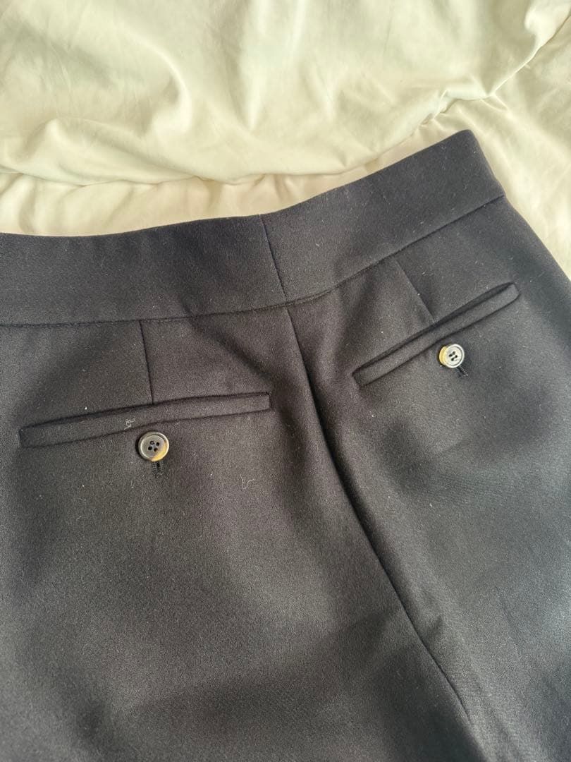 ヌ*ン様 DRIES VAN NOTEN 2tuck Wool Wide Pan