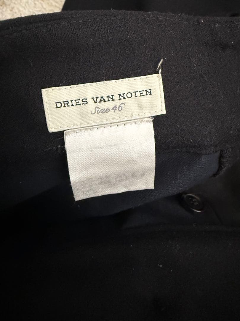 ヌ*ン様 DRIES VAN NOTEN 2tuck Wool Wide Pan