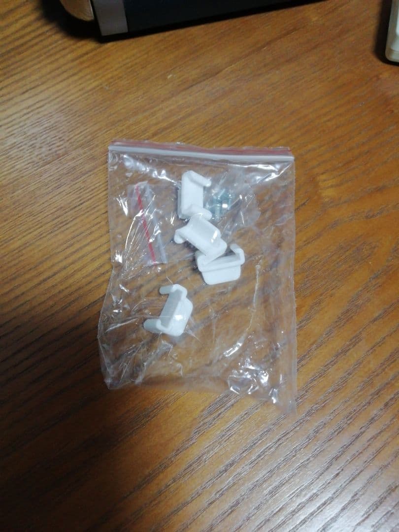 リエンちん　モリリン 折り畳みワードローブ 白扉2列 S109 説明書あり