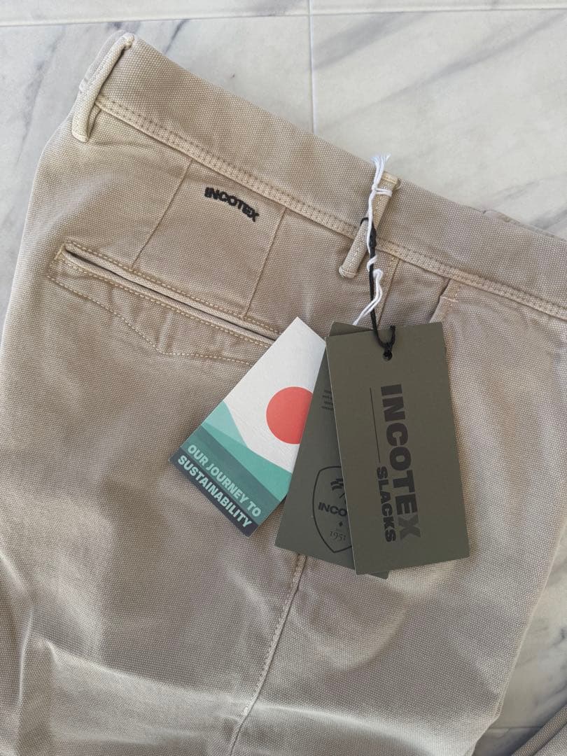 【新品未使用】INCOTEX(インコテックス) コットンパンツ 30