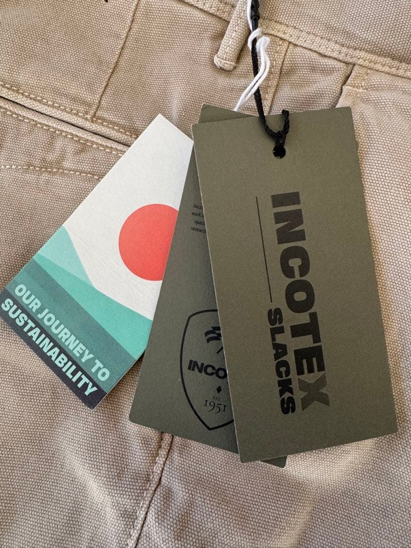 【新品未使用】INCOTEX(インコテックス) コットンパンツ 30