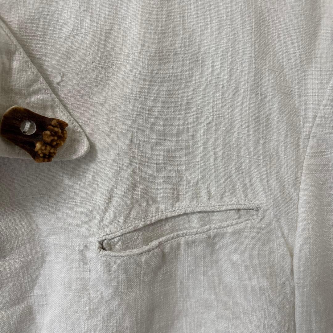 50s 60s ビンテージ アンティーク リネン ジャケット レア ユーロ