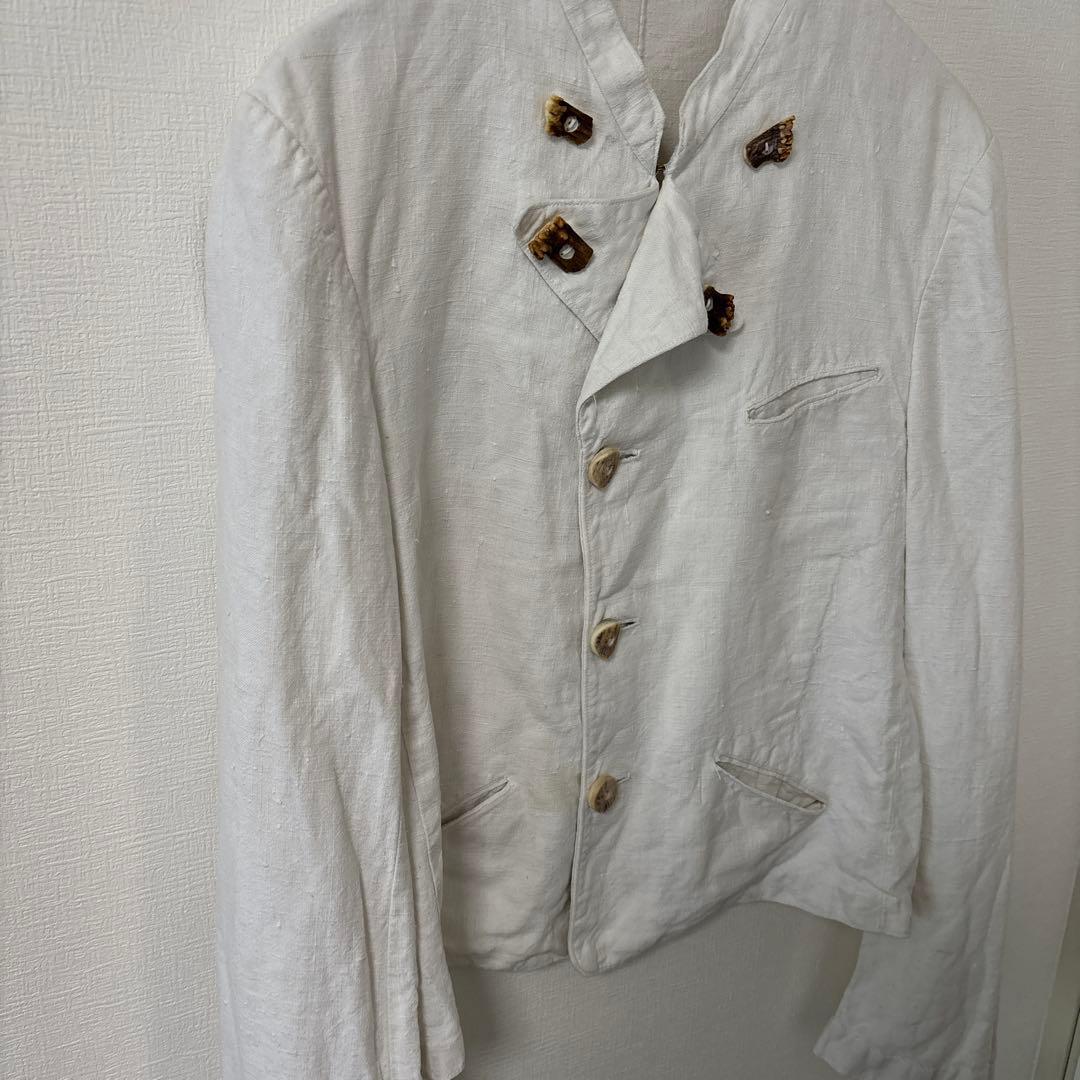 50s 60s ビンテージ アンティーク リネン ジャケット レア ユーロ