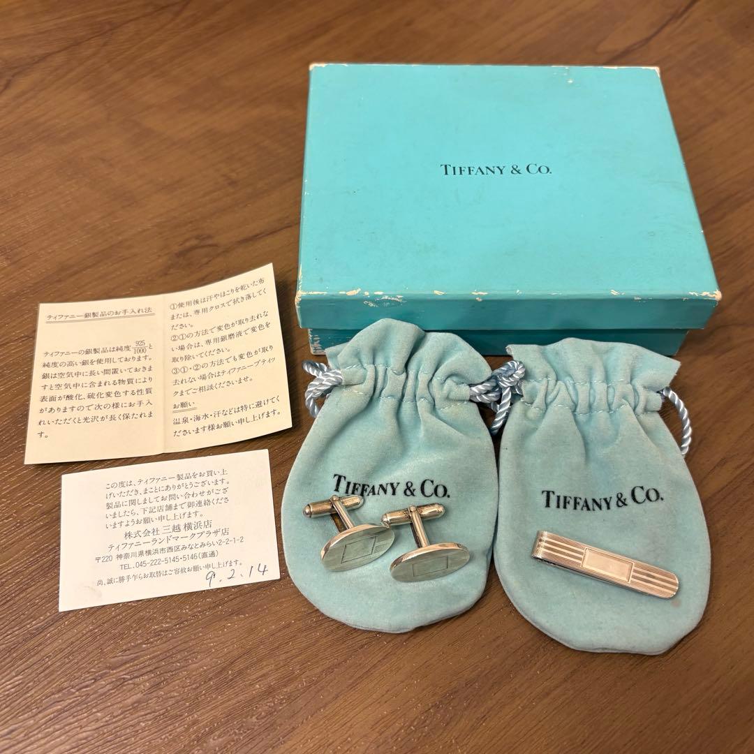 old tiffany ネクタイピン カフスセット