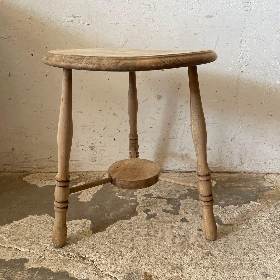 ビンテージ　サイドテーブル　フラワースタンド　花台　剥離