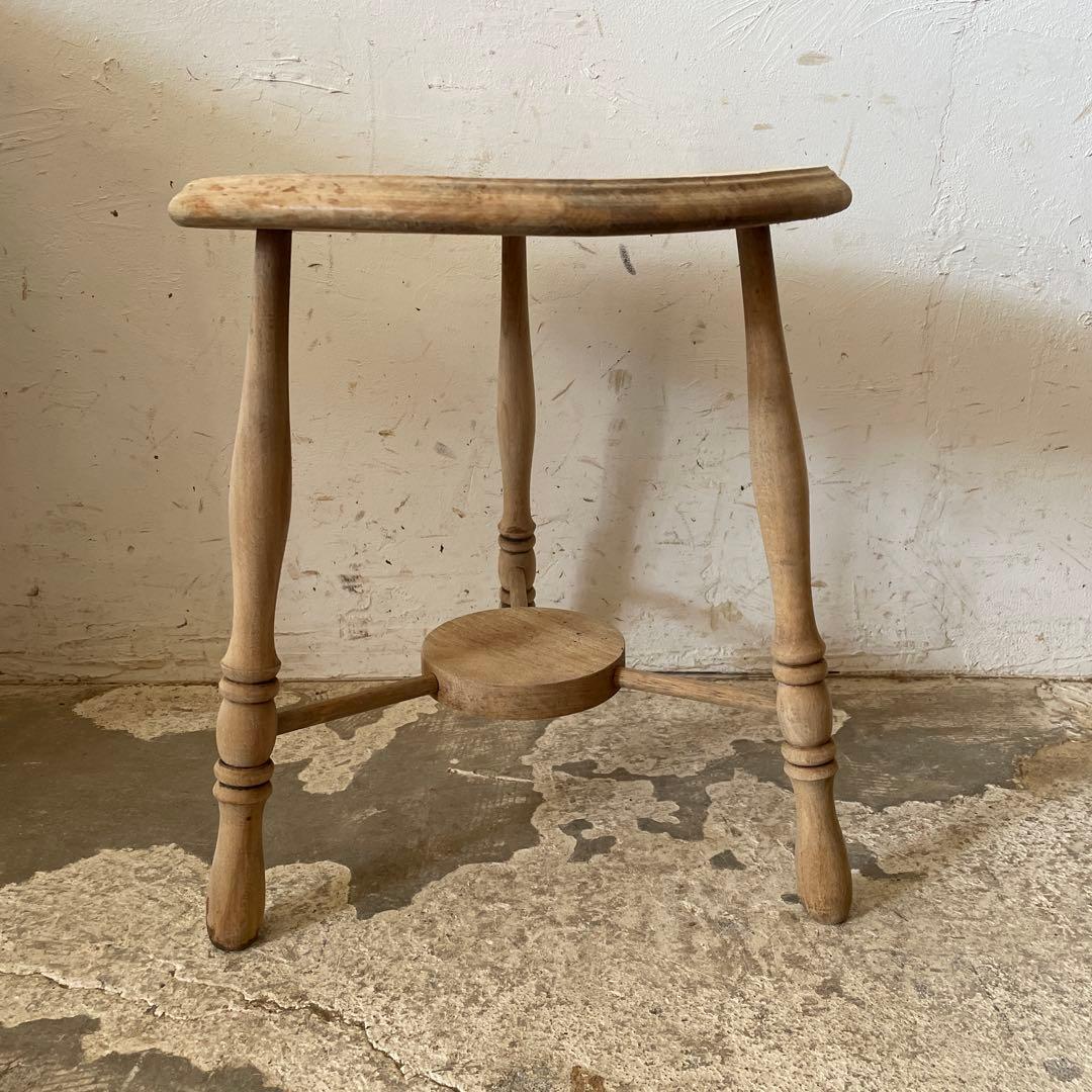 ビンテージ　サイドテーブル　フラワースタンド　花台　剥離