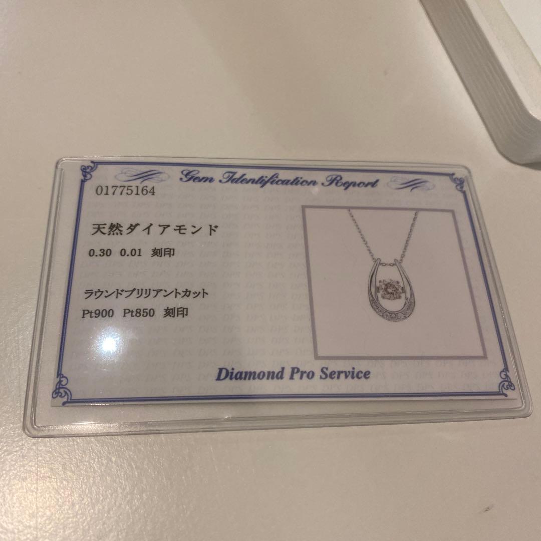 日本発★ Crossfor ダイヤモンドネックレス0.3ct ダンシングストーン