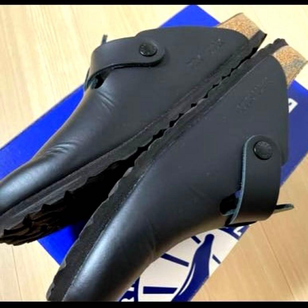 Birkenstock ボストン ナチュラルレザー ナロー 41 ブラック