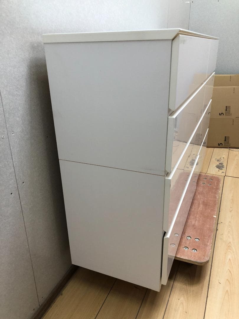 ニトリ ローチェスト クエス　ホワイトウォッシュ 140cm幅　250428-4