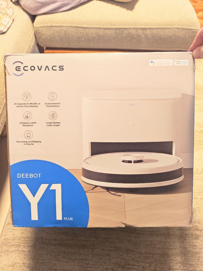 エコバッグス DEEBOT Y1 PLUS ロボット掃除機 消耗品付き ジャンク