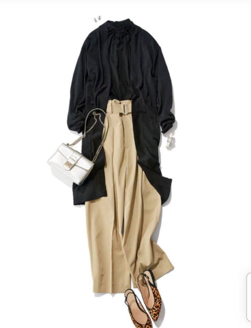 ロンハーマン  エブール  ビスコツイルハイウエストベルテッドパンツ