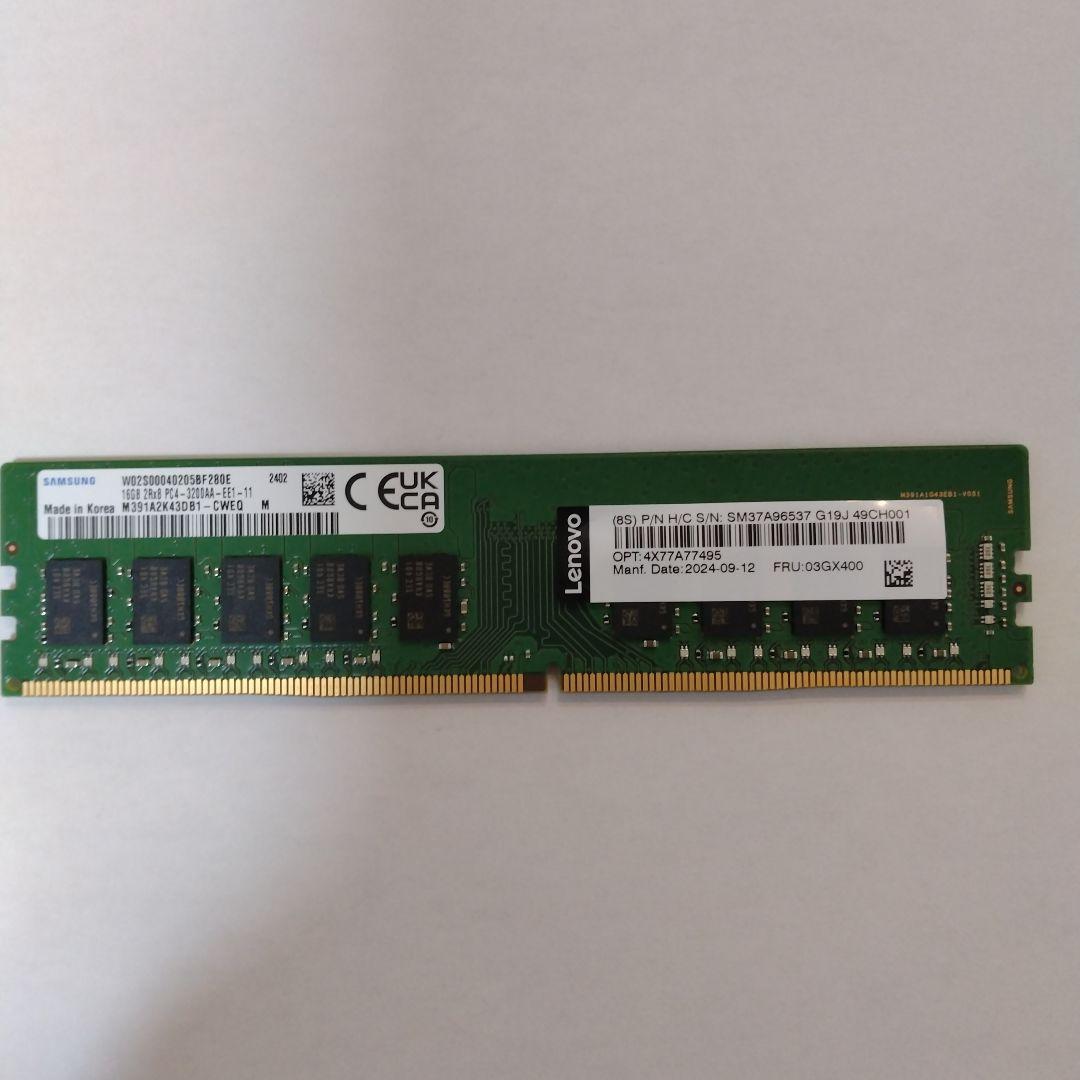 Samsung デスクトップ用メモリ16GB PC-4 3200AA