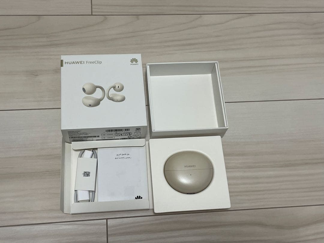 HUAWEI FreeClip ワイヤレスイヤホン ベージュ