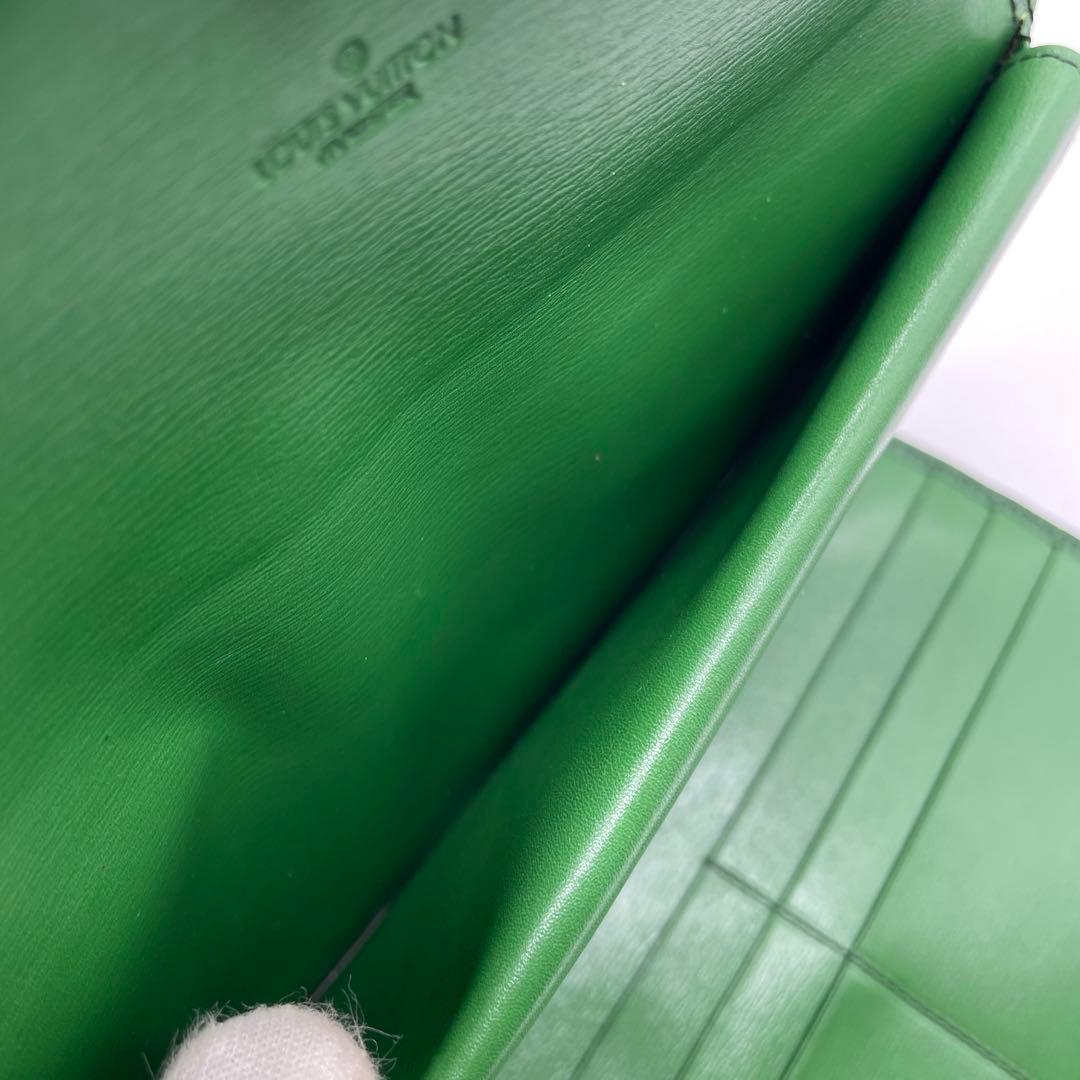 ●LOUIS VUITTON 長財布 エピ ポルトモネ•クレディ●ヴィトン 緑