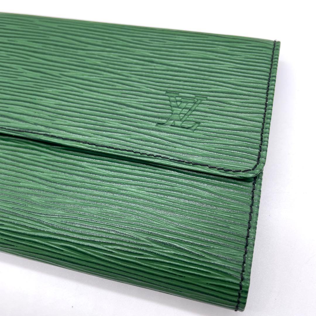 ●LOUIS VUITTON 長財布 エピ ポルトモネ•クレディ●ヴィトン 緑