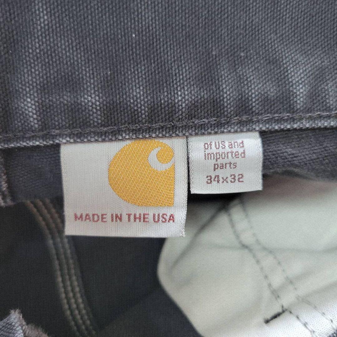 スーパーフェード　カーハート　ダブルニー　ペインターパンツ　USA製　ブラック