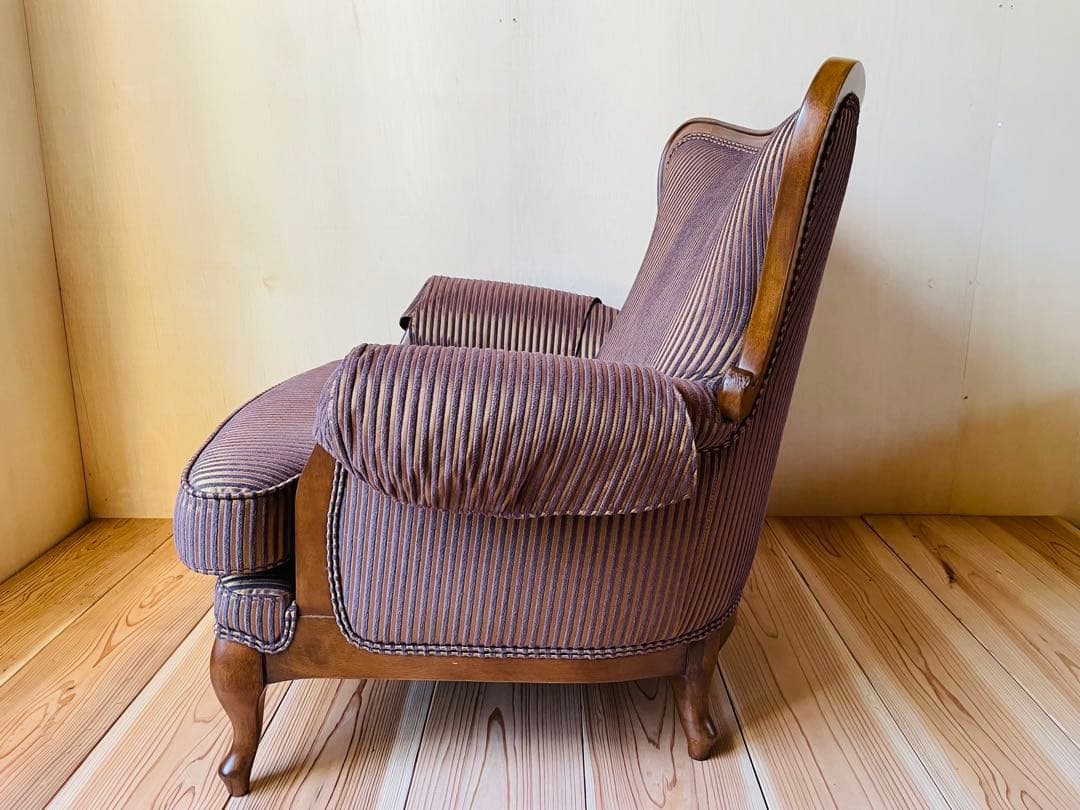 マルニ木工/マキシマム/アンドリュー/アームカバー付き/1人掛けソファ/猫脚②