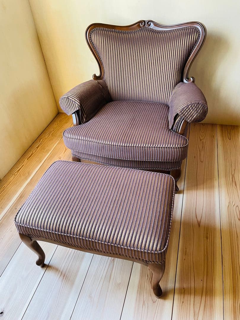 マルニ木工/マキシマム/アンドリュー/アームカバー付き/1人掛けソファ/猫脚②