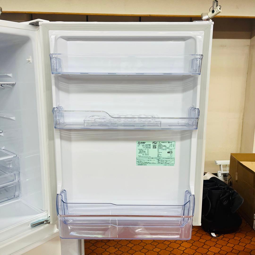 三菱　冷蔵庫　2022年製　右開き　自動製氷　3ドア　家庭向け