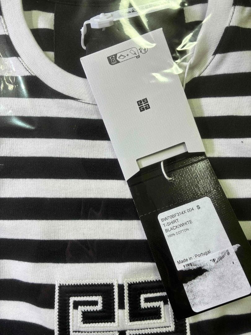 ★新品未使用★ GIVENCHY 4G ストライプ コットン Tシャツ