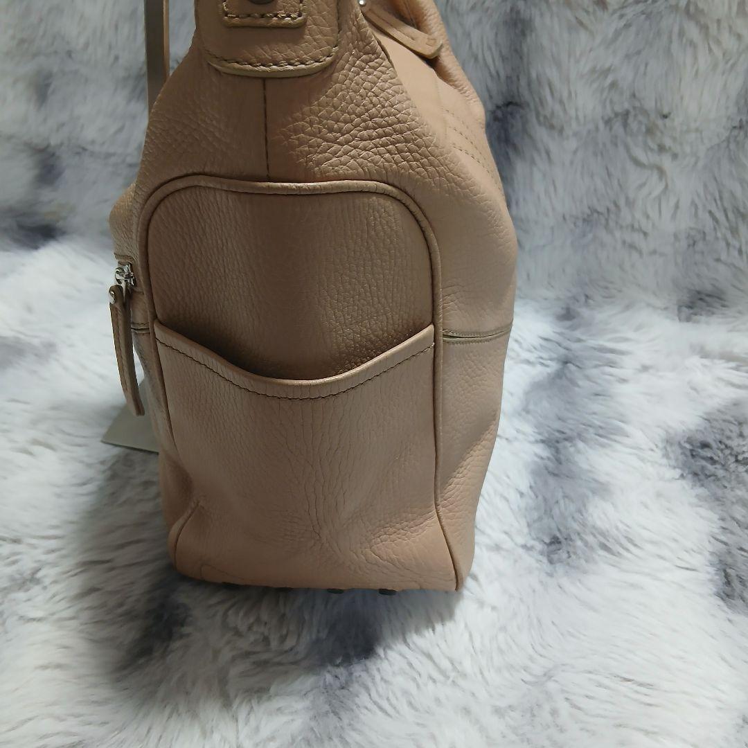 【美品】TOD'Sトッズハンドバックワンショルダーピンクレザー