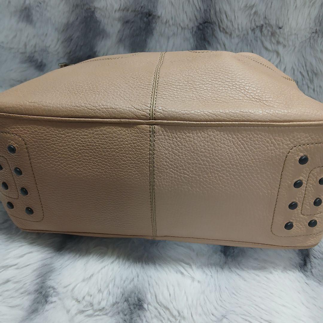 【美品】TOD'Sトッズハンドバックワンショルダーピンクレザー