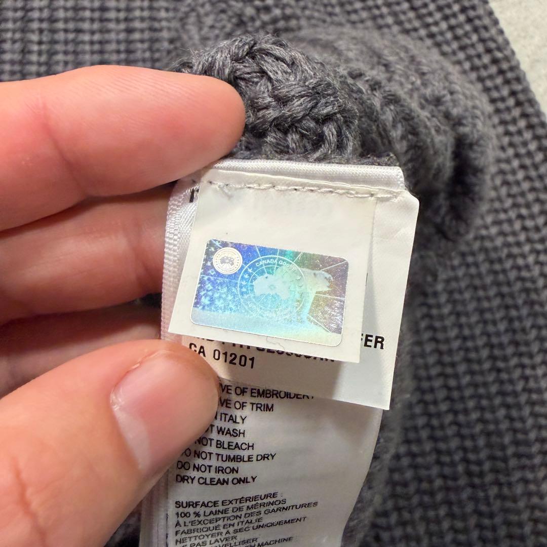 カナダグース　ブラックレーベル　Sサイズ グレー　6916M ニット　ウール