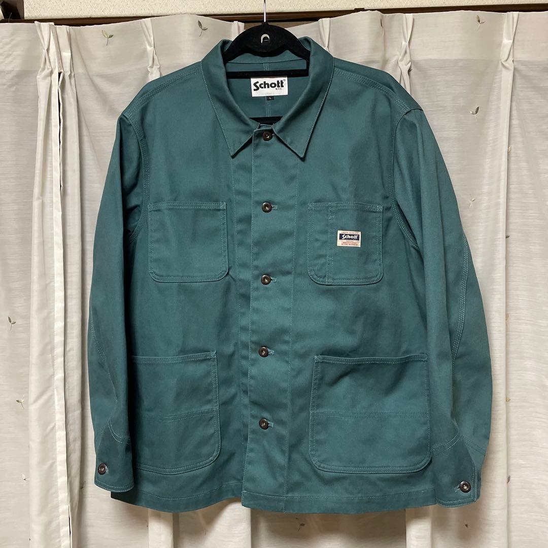 schott ショット　カバーオール グリーン