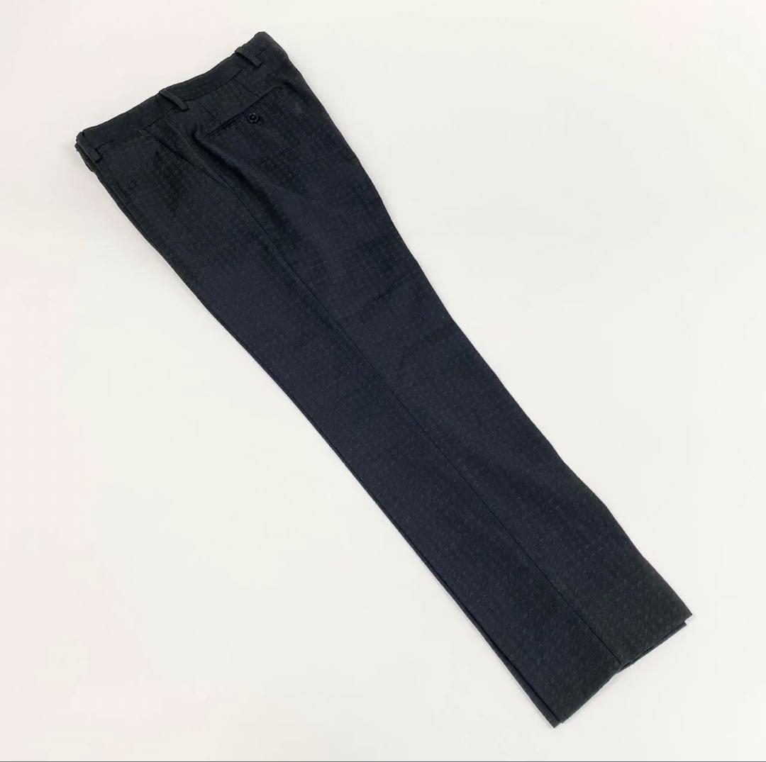 《美品》DOLCE＆GABBANA 3ピーススーツ　千鳥格子44サイズ ブラック